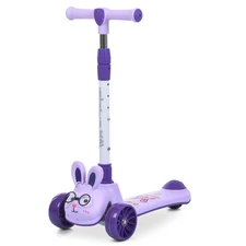 Детский самокат iTrike JR3-181-V фиолетовый подсветка колес